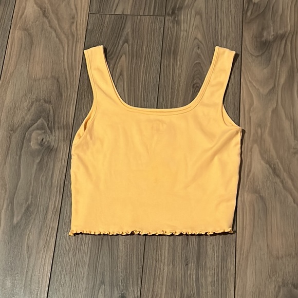 Neon orange cropped tank top - new condition - Picture 2 of 2